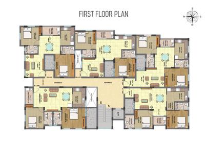 Project Image of 1025.0 - 1076.0 Sq.ft 2 BHK Apartment for buy in RLD Triveni