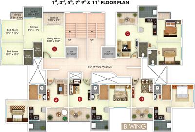 Project Image of 298.0 - 751.0 Sq.ft 1 RK Apartment for buy in Regency Wing A And B