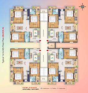 Project Image of 850.0 - 1667.0 Sq.ft 2 BHK Apartment for buy in Maa Durga Apartment