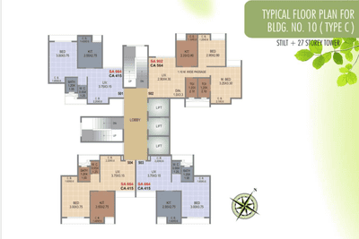 Project Image of 952 Sq.ft 2 BHK Apartment / Flat for sale in Kasarvadavali for Rs. 6490000