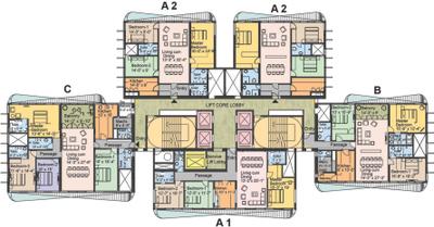 Project Image of 650.0 - 2065.0 Sq.ft 3 BHK Apartment for buy in Ornate Grove Towers