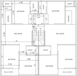 Burari Housing Burari Housing Cluster Plan from 1st to 4th Floor 1