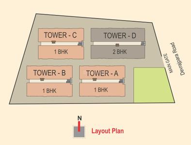 Project Image of 0.0 - 414.41 Sq.ft 1 BHK Apartment for buy in DP Nirav Avenue Tower A