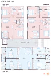 Project Image of 1030.0 - 1537.0 Sq.ft 2 BHK Apartment for buy in Moghal Meridian