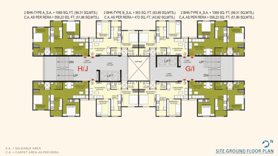 Project Image of 472.0 - 643.47 Sq.ft 2 BHK Apartment for buy in Bakeri Sarvesh