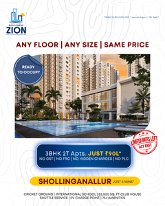 Project Image of 1555.0 - 1650.0 Sq.ft 3 BHK Apartment for buy in BSCPL Bollineni Zion
