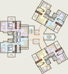Project Image of 411.0 - 636.0 Sq.ft 1 BHK Apartment for buy in Charms Heights Phase I B1 And B4