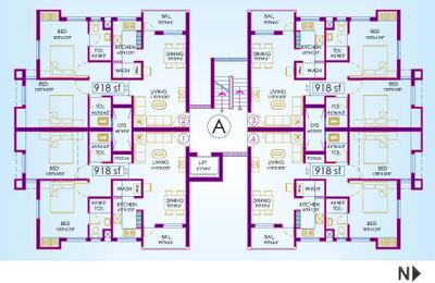 Project Image of 918.0 - 1296.0 Sq.ft 2 BHK Apartment for buy in Navins Brookfield
