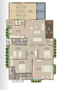 Project Image of 2000 Sq.ft 4 BHK Apartment / Flat for sale in Bhayli for Rs. 12000000