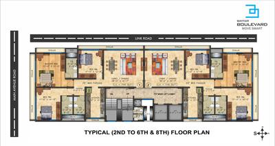 Project Image of 1140.0 - 1588.0 Sq.ft 3 BHK Apartment for buy in Mayfair Boulevard