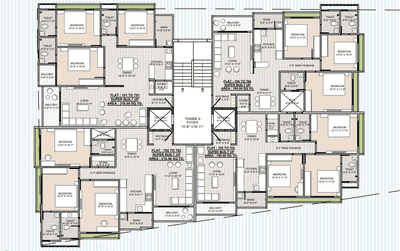 Project Image of 1665.0 - 2565.0 Sq.ft 3 BHK Apartment for buy in Shri Parshva Uday