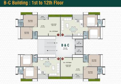Project Image of 592.45 - 593.2 Sq.ft 2 BHK Apartment for buy in Meera Tapti Valley