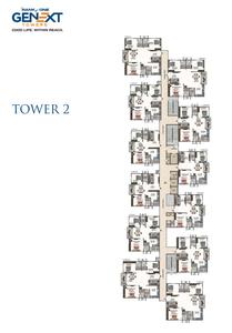 Project Image of 1310.0 - 1860.0 Sq.ft 2 BHK Apartment for buy in Ramky One Genext Towers