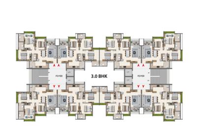 Project Image of 699.01 - 931.83 Sq.ft 2 BHK Apartment for buy in Adani Atrius