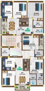 Project Image of 901.0 - 1119.0 Sq.ft 2 BHK Apartment for buy in Bharathi Magnus Apartments