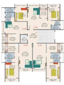 Project Image of 277.28 - 452.62 Sq.ft 1 RK Apartment for buy in Gajvakra Prime