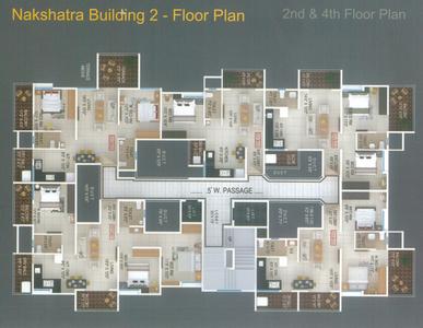 Project Image of 452.3 - 1305.0 Sq.ft 1 BHK Apartment for buy in Kalyani Nakshatra