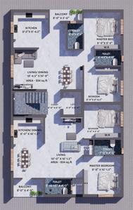 Project Image of 0.0 - 834.0 Sq.ft 2 BHK Apartment for buy in Chona Jayam Enclave