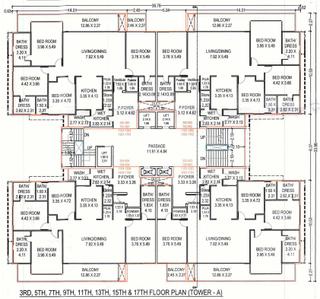 Project Image of 2130.07 - 3960.47 Sq.ft 3 BHK Apartment for buy in Shreeji Samasta Parisar
