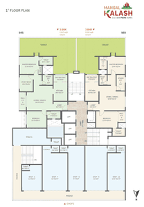 Project Image of 805.0 - 1367.0 Sq.ft 2 BHK Apartment for buy in Mangal Kalash