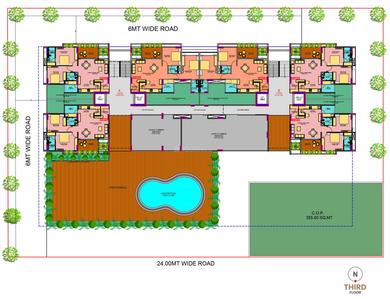 Project Image of 1800 Sq.ft 2 BHK Apartment / Flat for sale in Kudasan for Rs. 8000000