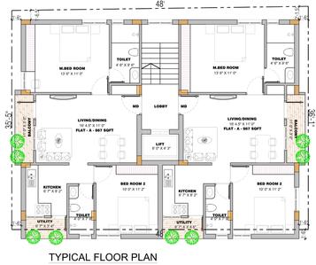 Project Image of 0.0 - 867.0 Sq.ft 2 BHK Apartment for buy in V Square Avenue