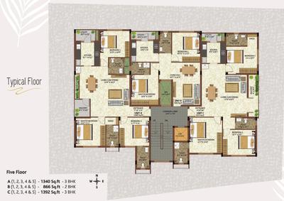 Project Image of 0.0 - 1392.0 Sq.ft 3 BHK Apartment for buy in The Palm