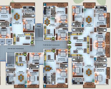 Project Image of 151211.41 - 182771.2 Sq.ft 2 BHK Apartment for buy in Sunrise Sai Enclave