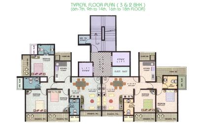 Project Image of 1260.0 - 1560.0 Sq.ft 2 BHK Apartment for buy in Sanghvi Galaxy