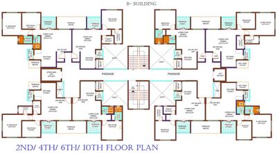 Project Image of 580.0 - 610.0 Sq.ft 2 BHK Apartment for buy in A P Akshay Galaxy Building B And C