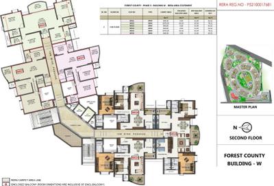Project Image of 935.54 - 1340.44 Sq.ft 2 BHK Apartment for buy in Vascon Forest County PH 3