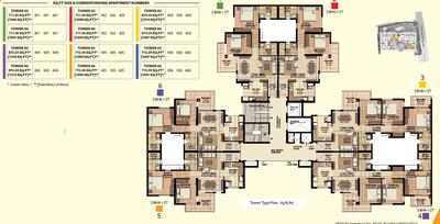 Project Image of 994.0 - 1335.0 Sq.ft 2 BHK Apartment for buy in Akshaya Orlando Phase I