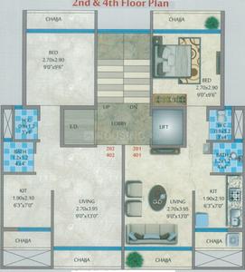 Project Image of 0.0 - 260.0 Sq.ft 1 BHK Apartment for buy in Sai Majestic