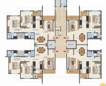Project Image of 970.0 - 3524.0 Sq.ft 1 BHK Apartment for buy in Nagpur Integrated First City Project