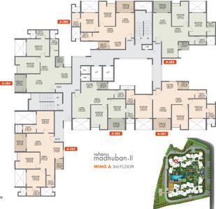 Project Image of 774.0 - 960.0 Sq.ft 2 BHK Apartment for buy in Rohan Madhuban II Wings A B C