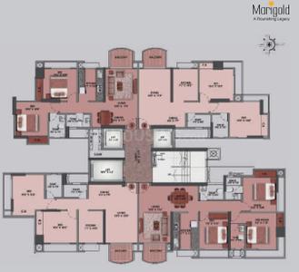 Project Image of 610.0 - 898.0 Sq.ft 2 BHK Apartment for buy in Shree Tirupati Marigold B Wing