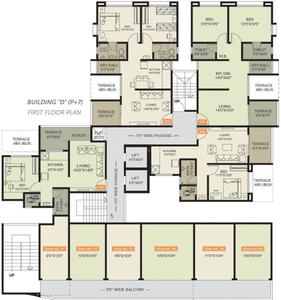 Project Image of 464.0 - 836.0 Sq.ft 1 BHK Apartment for buy in Yogesh Basil Park C And D Wing