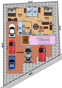 Bethabara Homes Homes Cluster Plan For Ground Floor 1