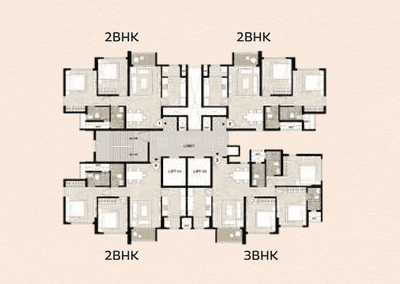 Project Image of 762.0 - 1050.0 Sq.ft 2 BHK Apartment for buy in Mahindra Marina64 Phase 2