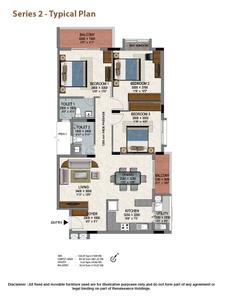 Project Image of 961.0 - 1066.0 Sq.ft 3 BHK Apartment for buy in Renaissance Woods 3