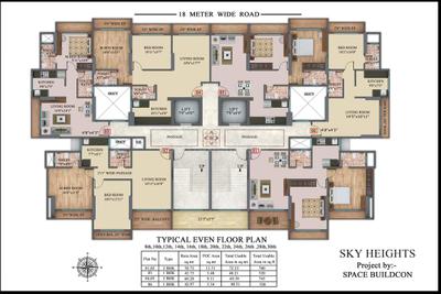 Project Image of 518.17 - 869.29 Sq.ft 1 BHK Apartment for buy in Space Sky Heights