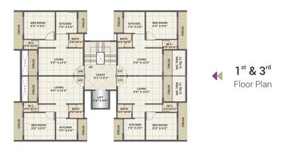 Project Image of 198.27 - 285.08 Sq.ft 1 RK Apartment for buy in Kanya Aboti Landmark