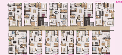 Project Image of 1391.0 - 4937.0 Sq.ft 2 BHK Apartment for buy in Saamy Wisteria Bloom