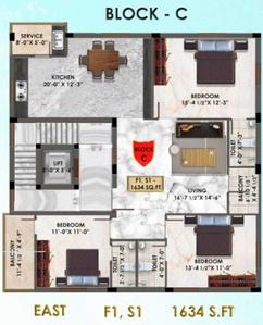 Project Image of 878.0 - 1634.0 Sq.ft 2 BHK Apartment for buy in SKB Fantastic