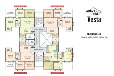 Project Image of 348.0 - 689.0 Sq.ft 1 BHK Apartment for buy in Mont Vert Vesta