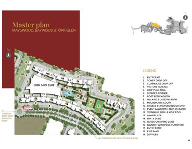 Project Image of 634.0 - 979.0 Sq.ft 1 BHK Apartment for buy in Eden Park At The Prestige City