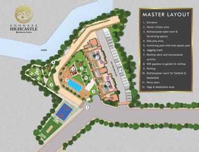 Project Image of 320.01 - 537.93 Sq.ft 1 BHK Apartment for buy in Konnark High Castle