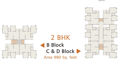 Project Image of 980.0 - 1650.0 Sq.ft 2 BHK Apartment for buy in G Platinum