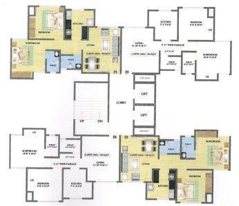 Project Image of 1070.0 - 1395.0 Sq.ft 2 BHK Apartment for buy in Kabra Alya and Garnet