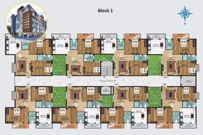 Project Image of 552.0 - 1215.0 Sq.ft 1 BHK Apartment for buy in Paripoorna Shri Aishwaryam Smart City